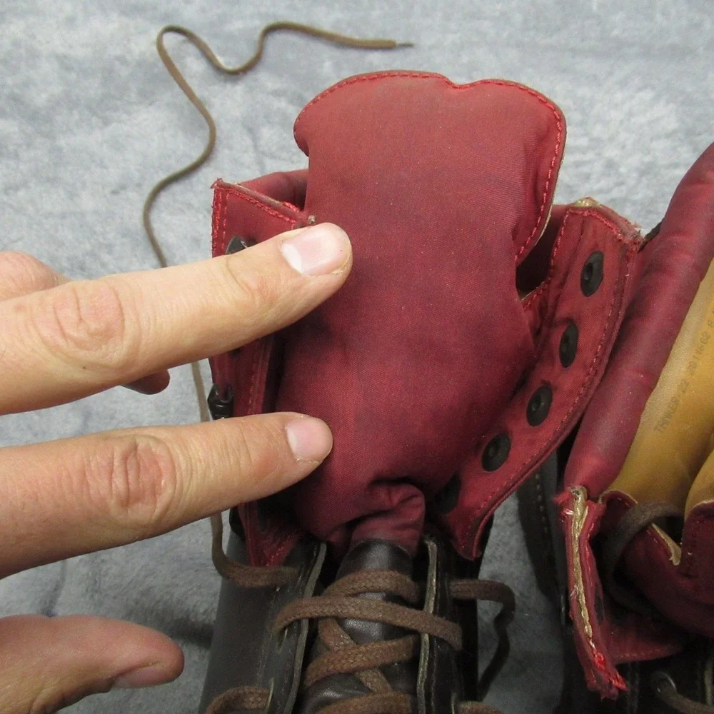 Faconnable Men Boots 8M Tanker 22 Logger Work Combat Leather Waterproof RARE VTG